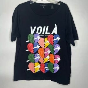 🚫SOLD🚫Maison Scotch & Soda Graphic T-Heart Voila